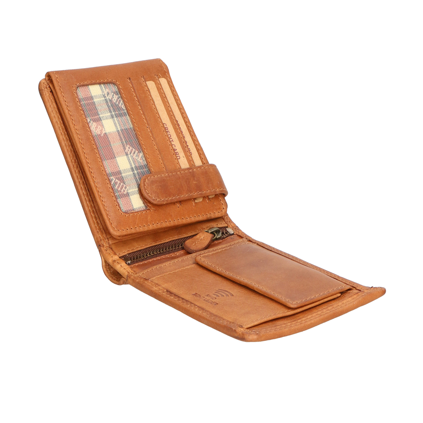 Portafoglio da Uomo in Vera Pelle fashion 10x12,5x3 cm