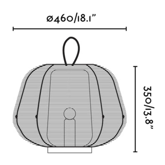 NARA Lampe portable noire