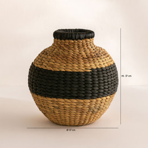 Panier en jacinthe d'eau 37cm INES