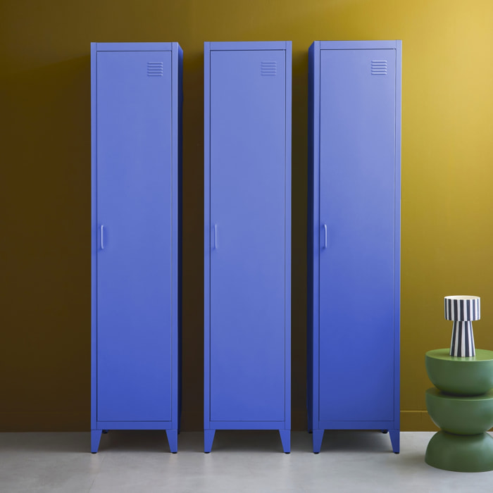 Armoire casier industriel métal 4 espaces de rangement (lot de 3) SOHO
