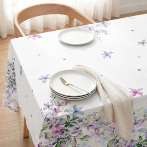 Nappe anti-taches ELISE VIOLET - coton mélangé