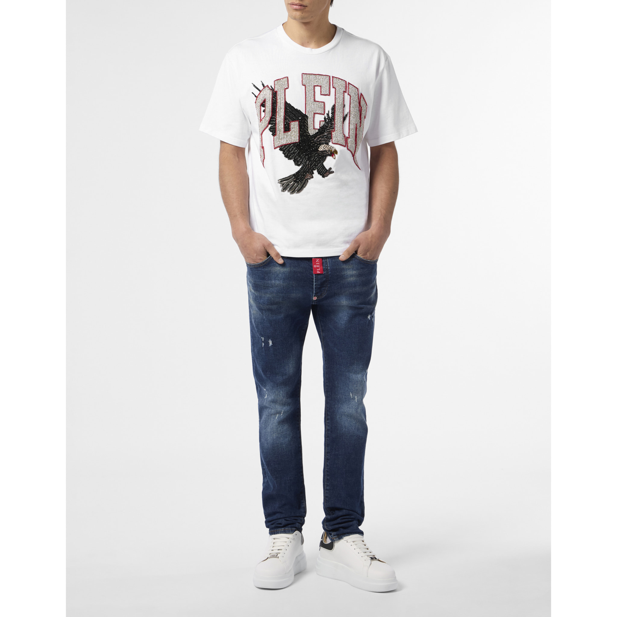 PHILIPP PLEIN Maglietta girocollo Ss EAGLE
