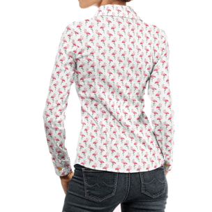 Puro Arte - Camisa Mujer - 100% Algodón Popelín - Flamenkines