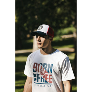 Gorra Trucker Born to Be Free Blanco The Indian Face para hombre y mujer