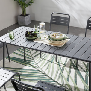 Table de jardin en acier 6 places - EVORA