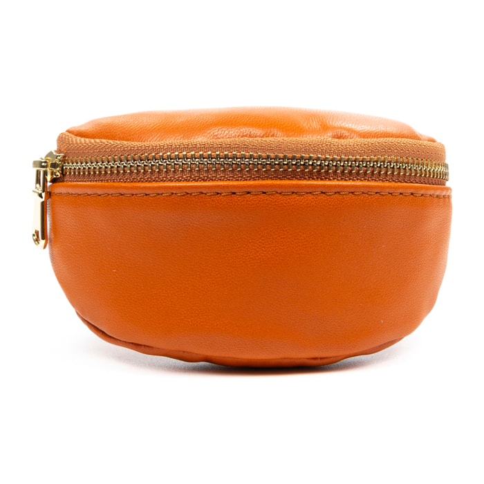 Albera borsa portafoglio polso. Pelle autentica finitura Sauvage.