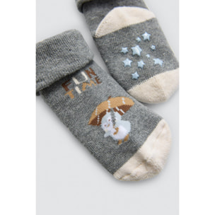 Confezione da 4 calzini termici antiscivolo per neonato Penguin Toy
