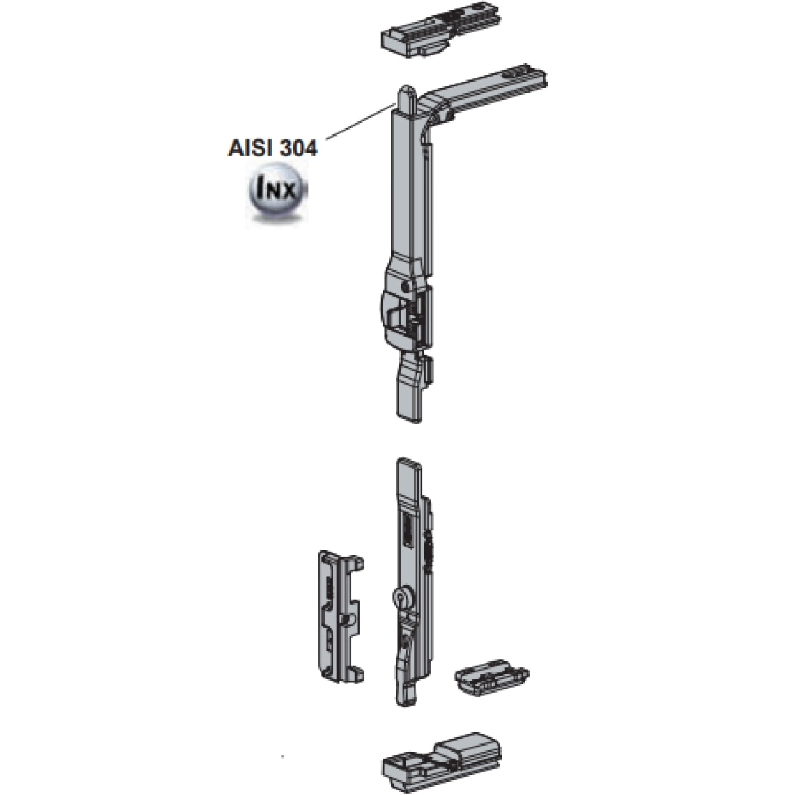 Boîte base Galicube FAPIM 1V - Sans poignée ni paumelle - 1461I-Z5