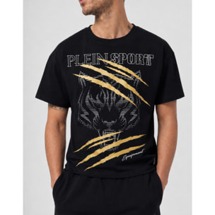 PLEIN SPORT Camiseta de cuello redondo y manga corta TIGER