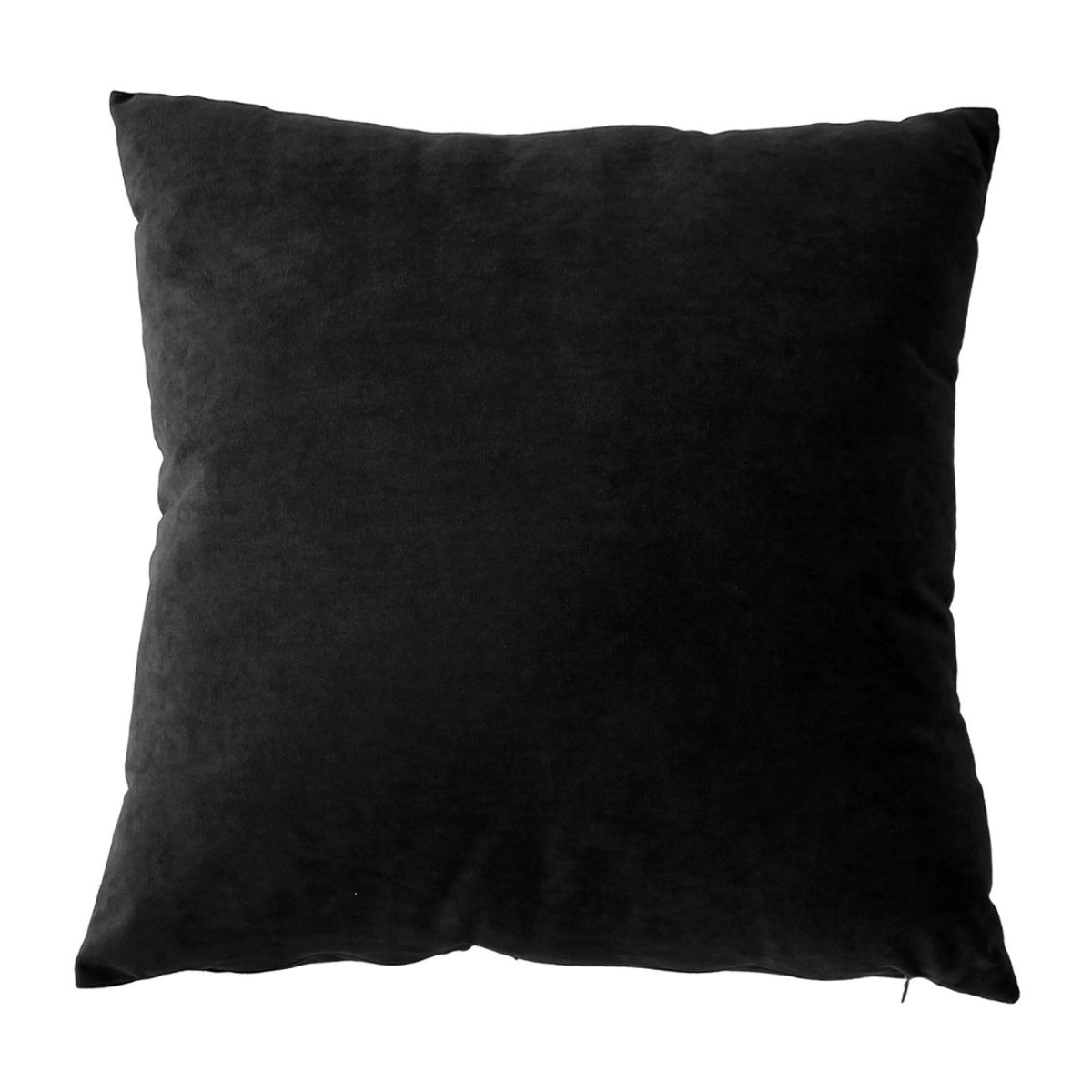 Coussin dehoussable en velours - Noir