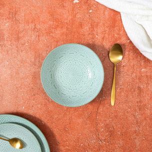 Assiette Creuse Sahara Vert 18.5cm