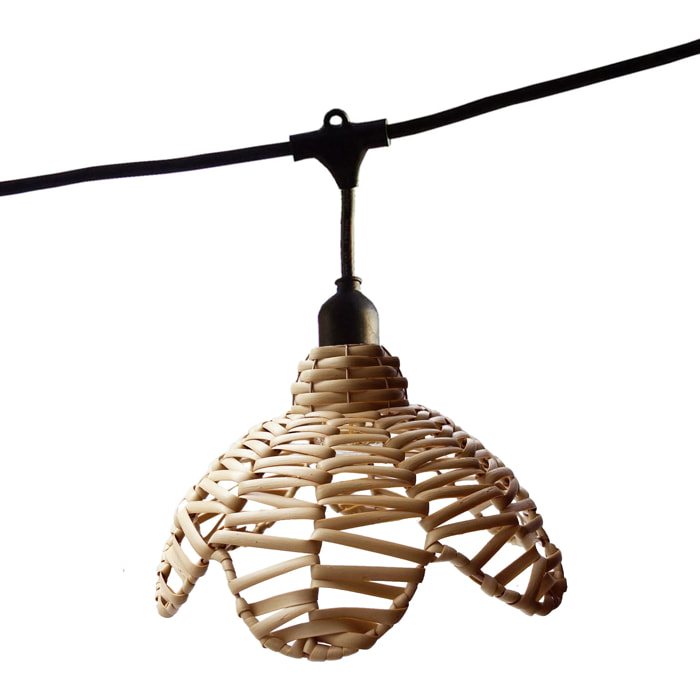 Guirlande connectable FLOWER 7 ampoules E27 6M