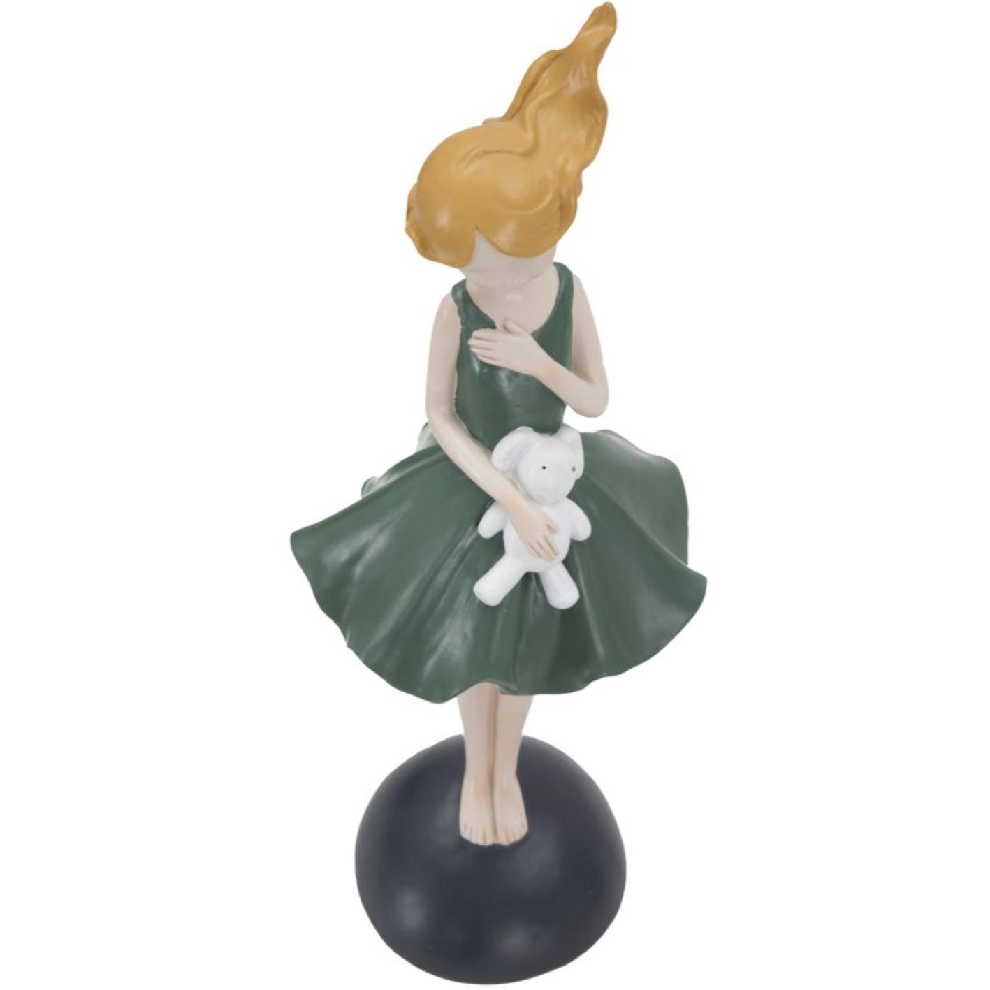 STATUETTA DOLLY CON CONIGLIETTO CHARME 1921 MULTICOLORE