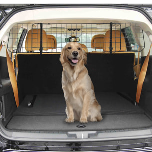 Rejilla de Seguridad de Coche Perros Extensible Barrera Protectora 91-152x30 cm