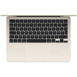 Ordinateur Apple MACBOOK Air 13" Puce M5 CPU 10 / GPU 10 coeurs Mémoire RAM 16Go Stockage 1To SSD Lumière stellaire