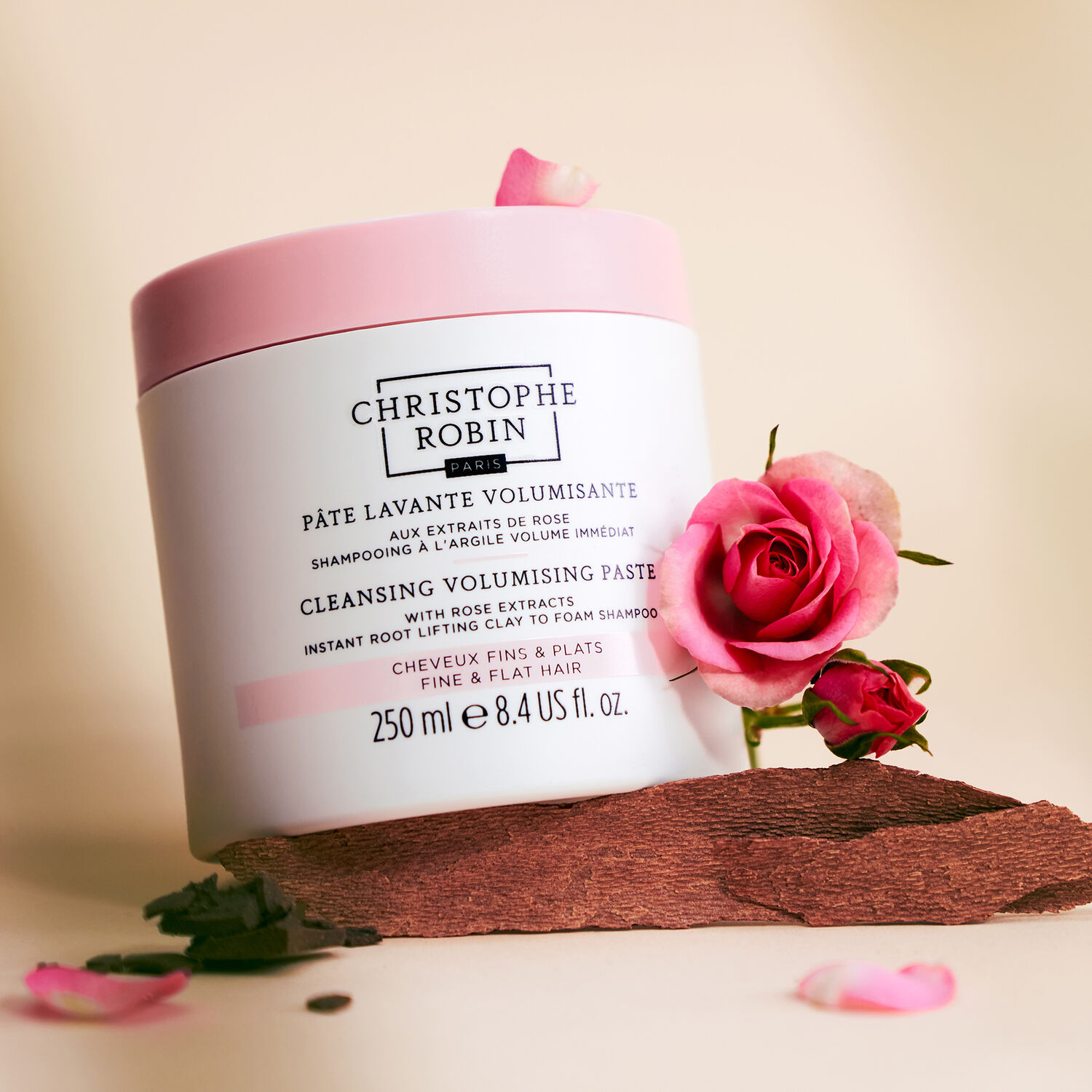 Pâte Lavante Volumisante - Aux Extraits de Rose