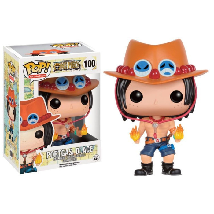 One Piece Funko Pop! Television Vinile Figura Portgas D. Ace 9 Cm