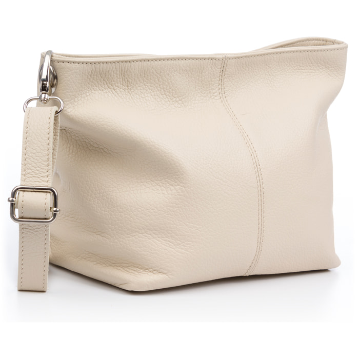 Battifollo Borsa a spalla Donna. Pelle autentica Dollaro.