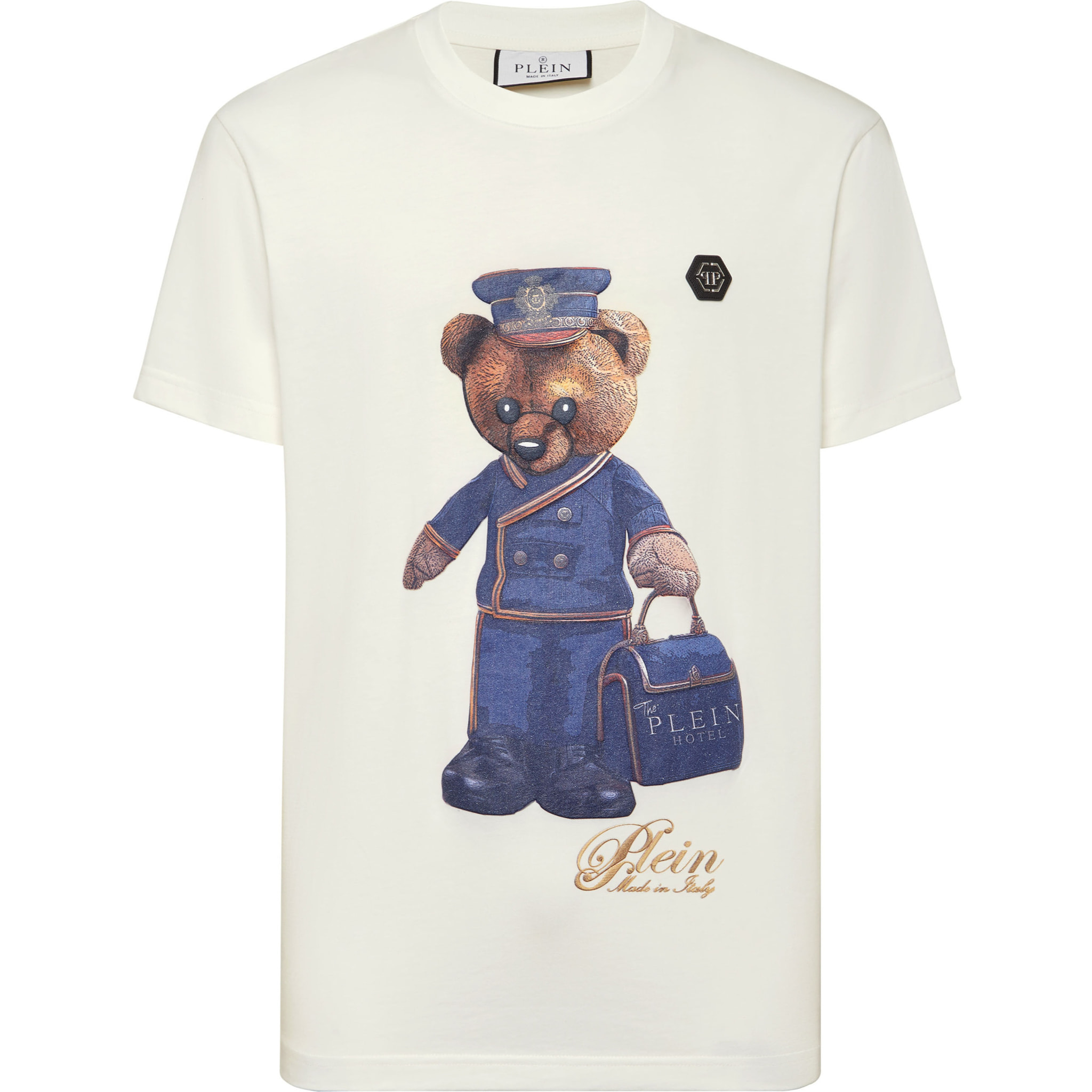 PHILIPP PLEIN Camiseta de cuello redondo y manga corta TEDDY