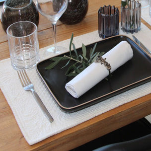 Set de table matelassé - Ecru