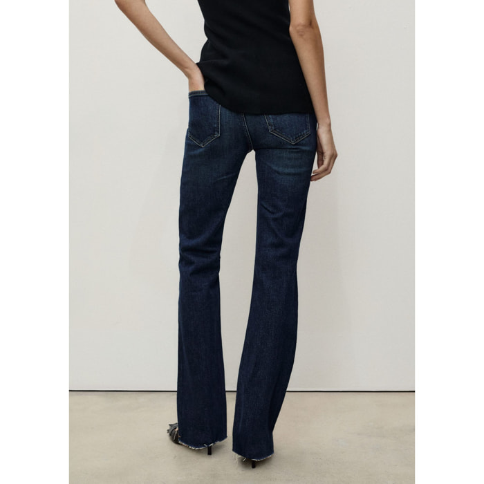 Jeans Fiona flare tiro medio Fiona - azul marino