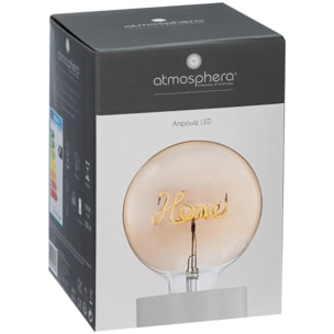 Ampoule LED mot "Home" ambrée E27