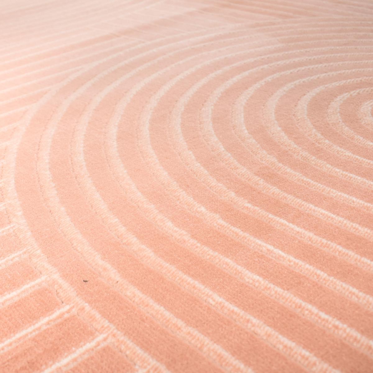 Tapis salon et chambre tissé motif arc-en-ciel SUDU