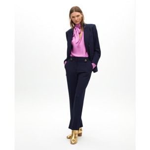 Pantaloni in maglia con bottoni