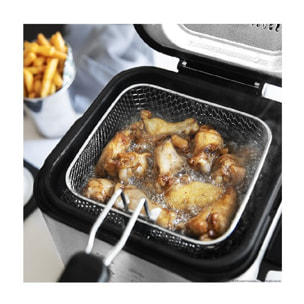 Cecotec Friteuse Électrique CleanFry Infinity 1500. 1.5 L, Jusqu’à 190 ºC, Cuve