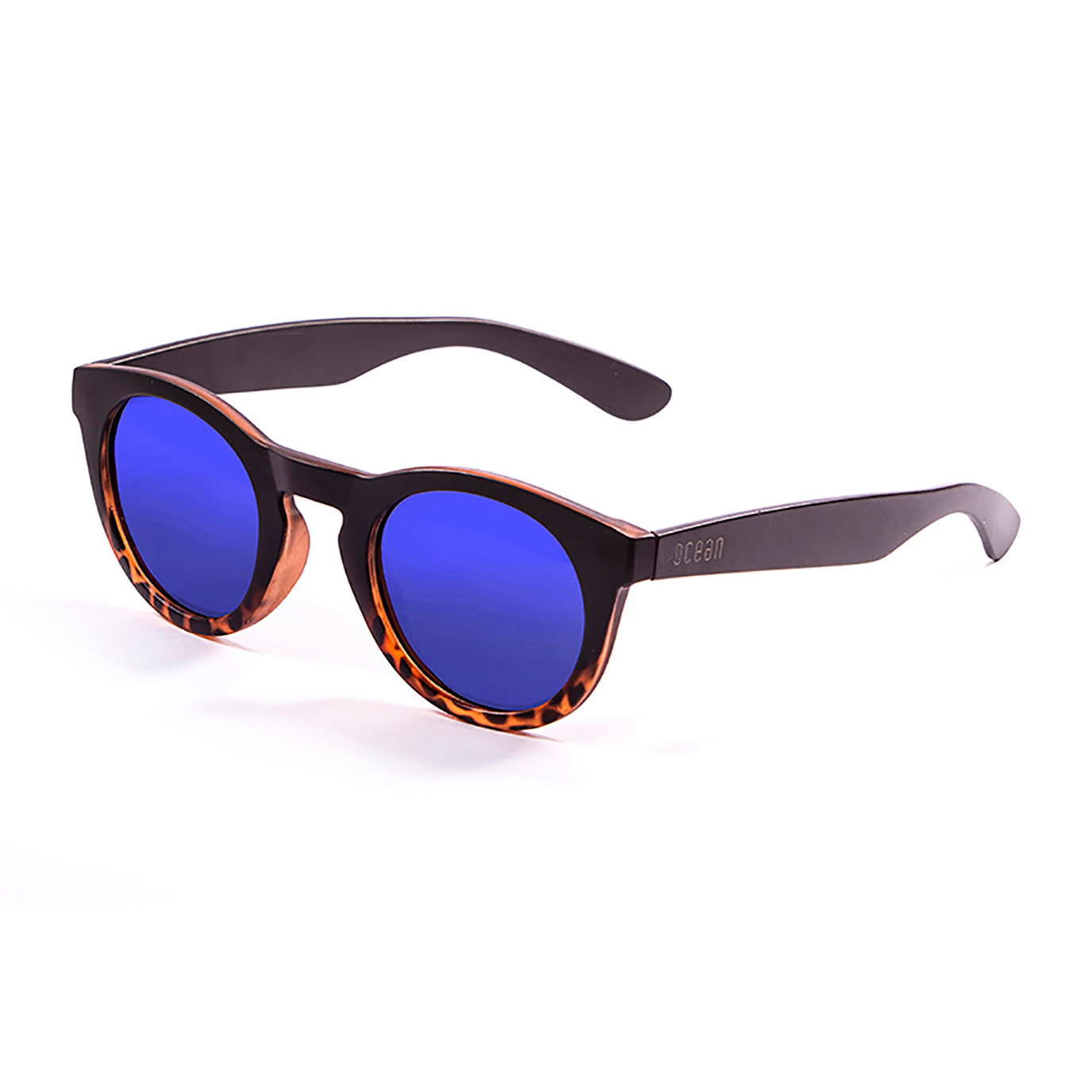 Gafas de sol OCEAN SAN FRANCISCO - Marrón up y demi marrón down / Revo azul