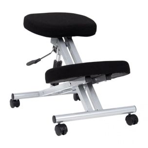 Silla ergonómica Ergochair negro aluminio Negro - Aluminio