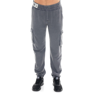 Pantalone cargo da uomo in felpa con elastico al fondo, Leone 1947 Vintage Dept.