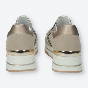 Sneakers Donna Tata Italia Beige