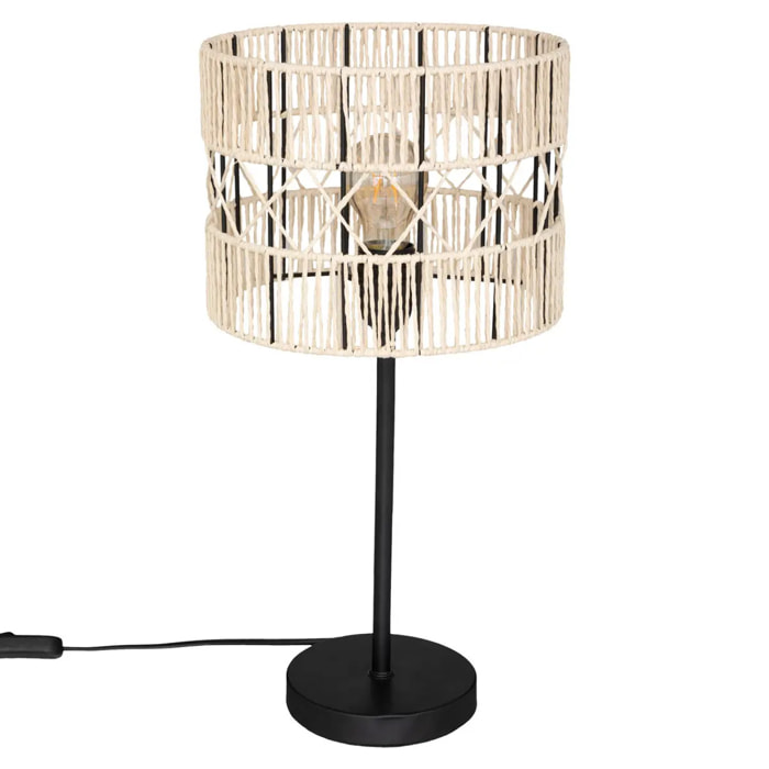 Lampe "Cosy" - métal - noir - H47 cm