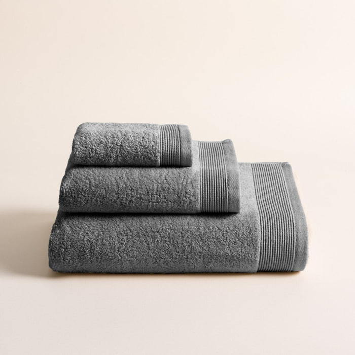 Set 3 Toallas Harmony Acero - Zero Twist - 600 Gramos