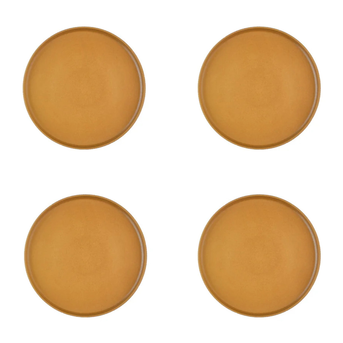 Assiette SCANDI Ø21,5cm - 4 pièces - Ocre