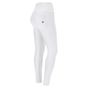 Pantaloni push up WR.UP® skinny vita alta con zip similpelle