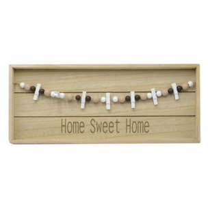 Portamemo lignum in legno rettangolare cm40x3h17