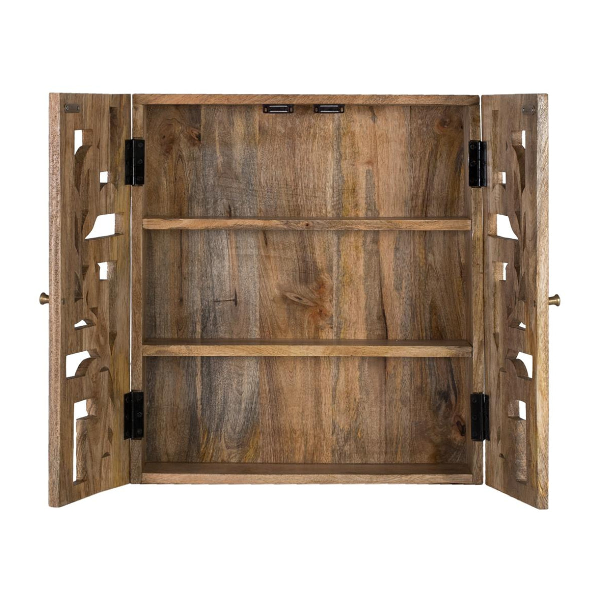 Estantería de Madera de Mango 50 Cm Estilo Étnico Artesanal