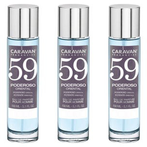 Caravan fragancias set de 3 frascos perfume de hombre nº59, de 150 ml