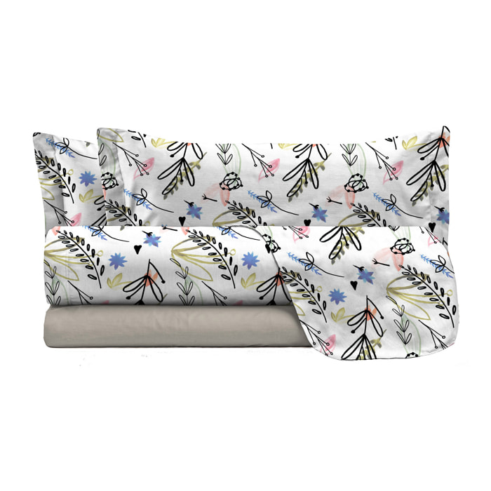 COMPLETO LETTO FANTASY, 100% Microfibra - PROVENZA