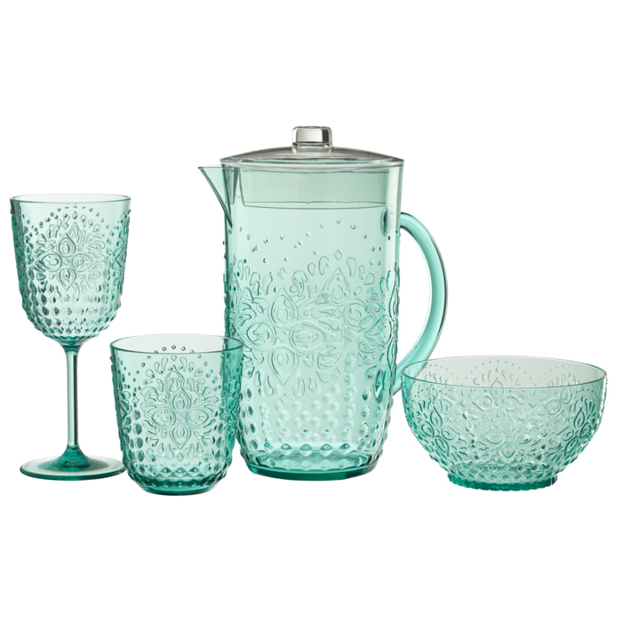 J-Line Pichet Plastque Bleu Aqua