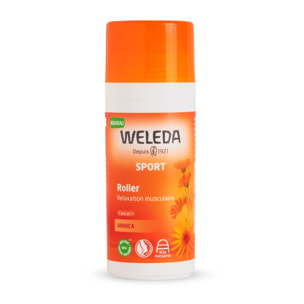 WELEDA - Pack Nomade - Gel Douche Sport Arnica + Roller Arnica - Nettoie, raffraîchit et relaxe - Après l'effort - Vegan* - Certifié Natrue** - Tube 200ml + Roll-on 75ml