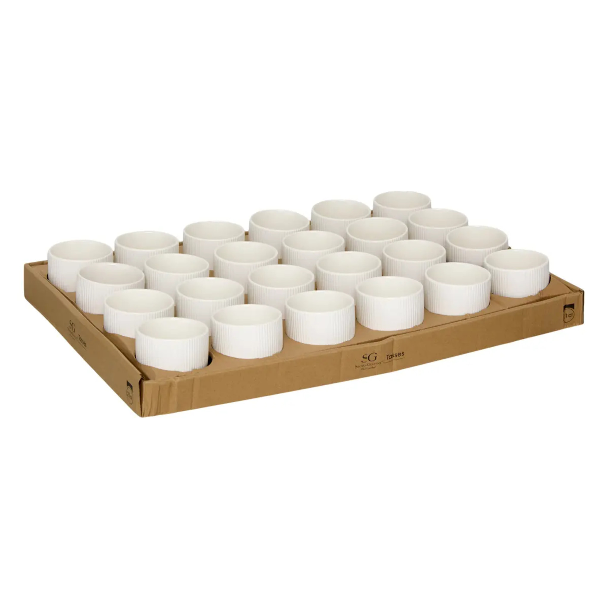 Mug strié Strata blanc 21cl
