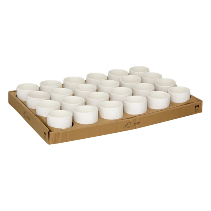 Mug strié Strata blanc 21cl