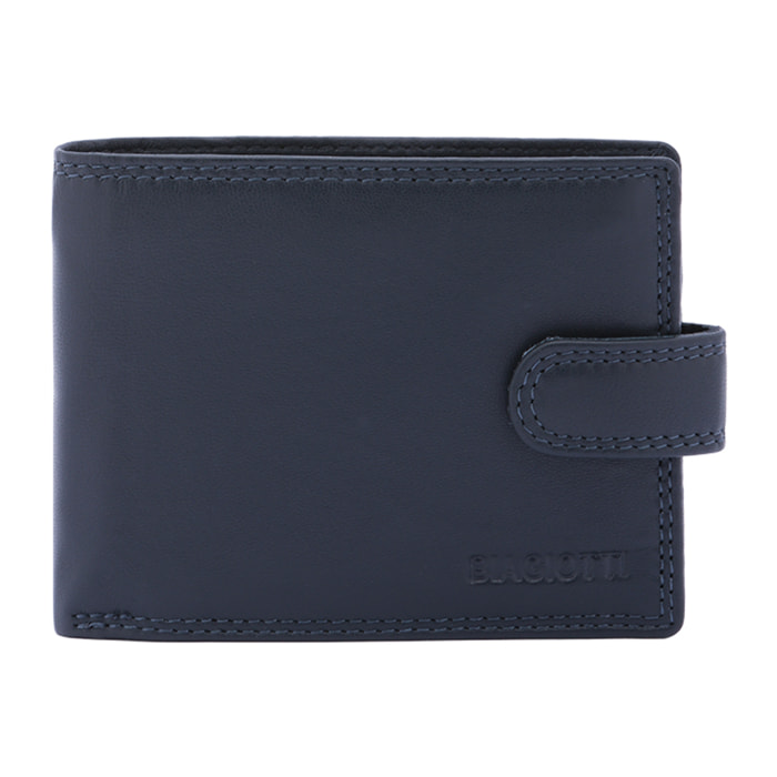 Portafoglio  da uomo In Vera pelle Made in Italy 12,5x9,5x3 cm
