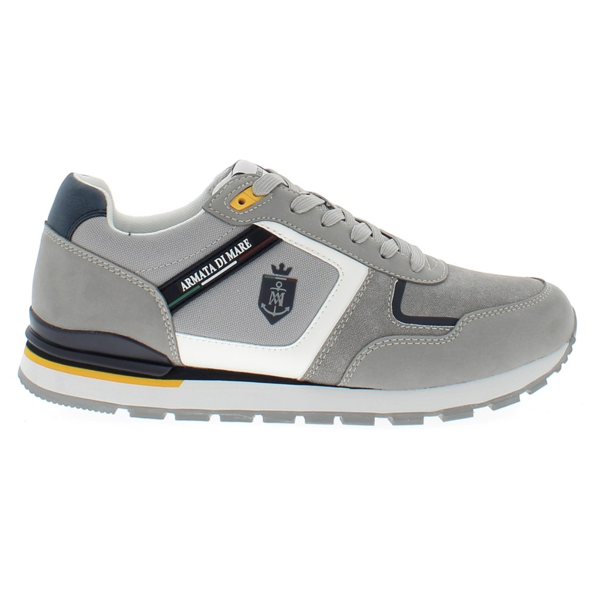 Armata di Mare Scarpe Uomo Sneakers Vintage Running con Soletta Rimovibile in Memory Foam AMU S25N716 Grey