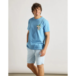 Camiseta Manga Corta Azul - Villagator