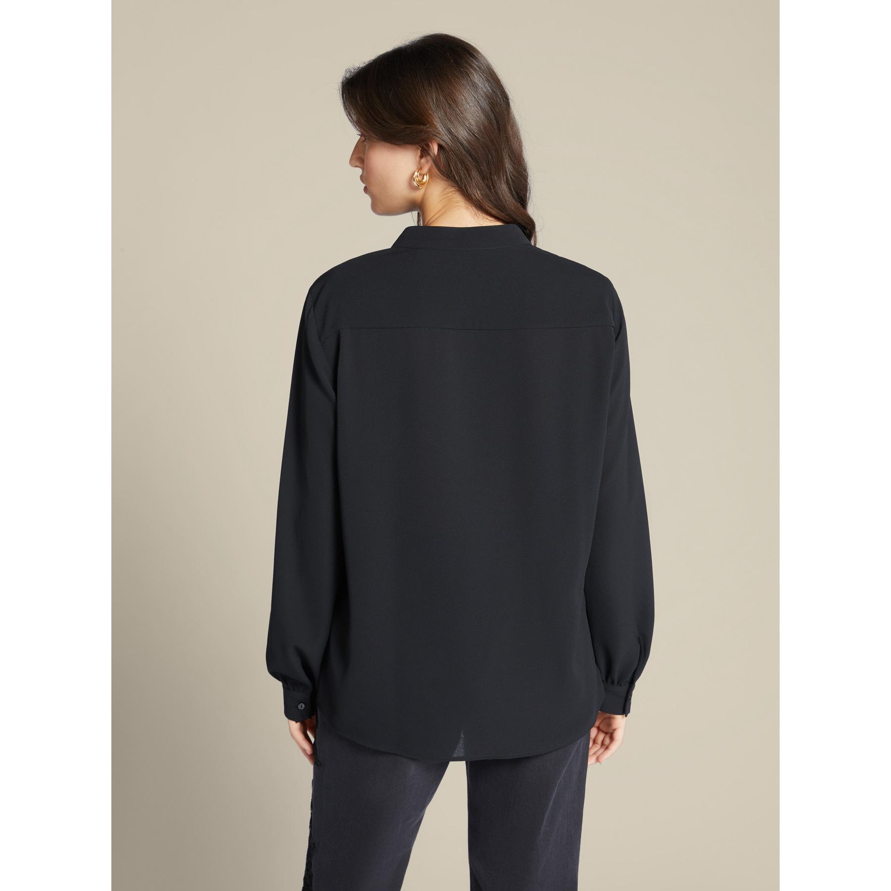 Elena Mirò - Blusa con arricciature - Nero