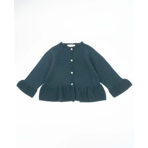 Chaqueta de punto con volante